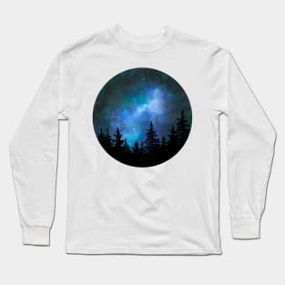 Blue galaxy Long Sleeve T-Shirt